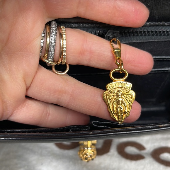 Gucci Leather Bag with Gold Chain Strap - Picture 12 of 12